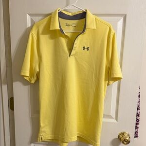 Under Armour Men's Yellow Polo